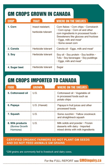 Gm Crops Grown in Canada