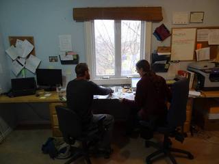 TapRoot Farms Office Teri and Jon